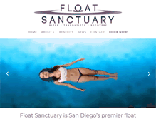 Tablet Screenshot of floatsanctuary.com